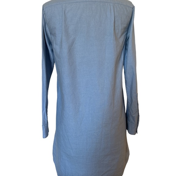 Light blue button down shirt dress, size/small, brand: chocolate - Picture 2 of 5